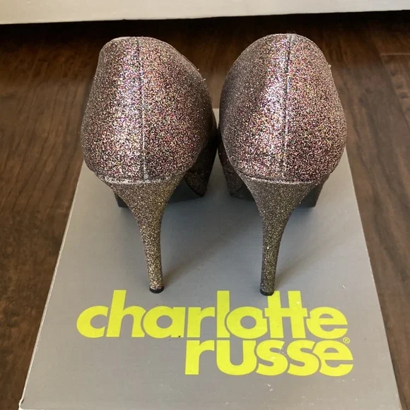 Charlotte Russe Multi Colored Glitter Heel - Picture 3 of 3